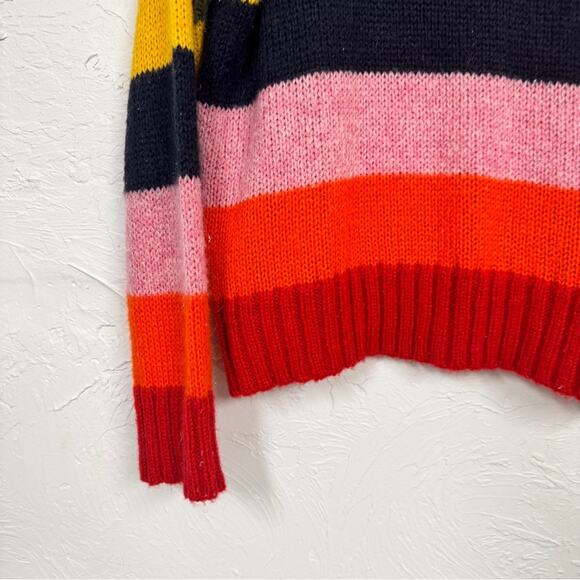 Urban Outfitters Colorful Striped Sweater Crew Neck Pullover Womens S Casual - Picture 2 of 6